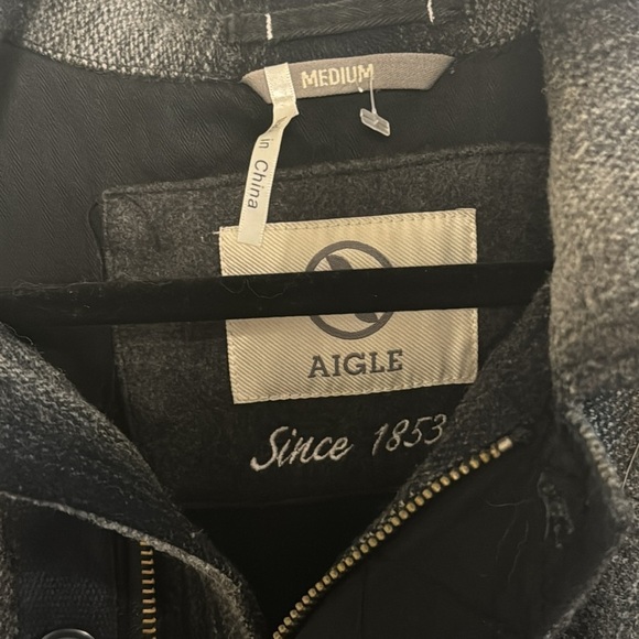 Aigle wool blend flannel jacket - Picture 3 of 10